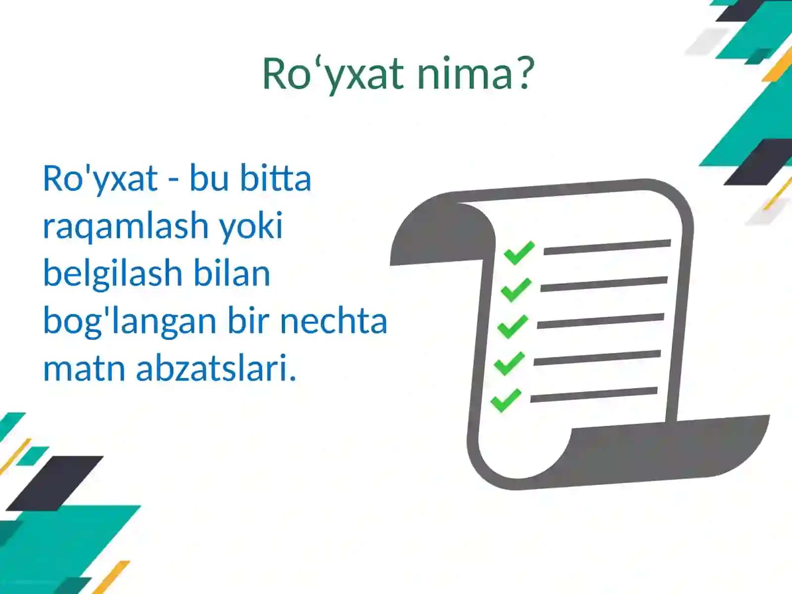 MS WORD matn protsessori darasmiy hujjatlarni yaratish 3