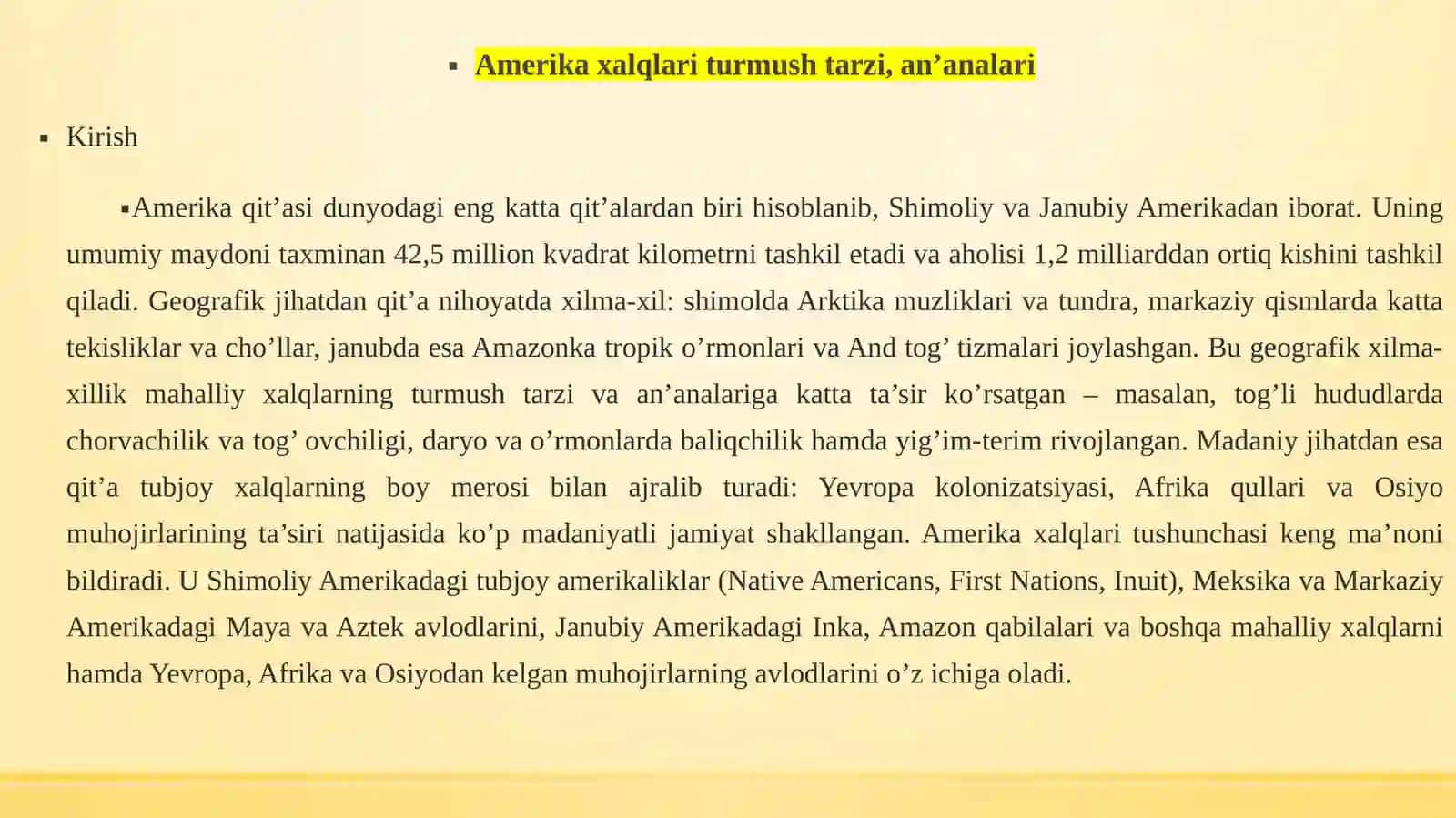 Amerika xalqlari etnologiyasi 3