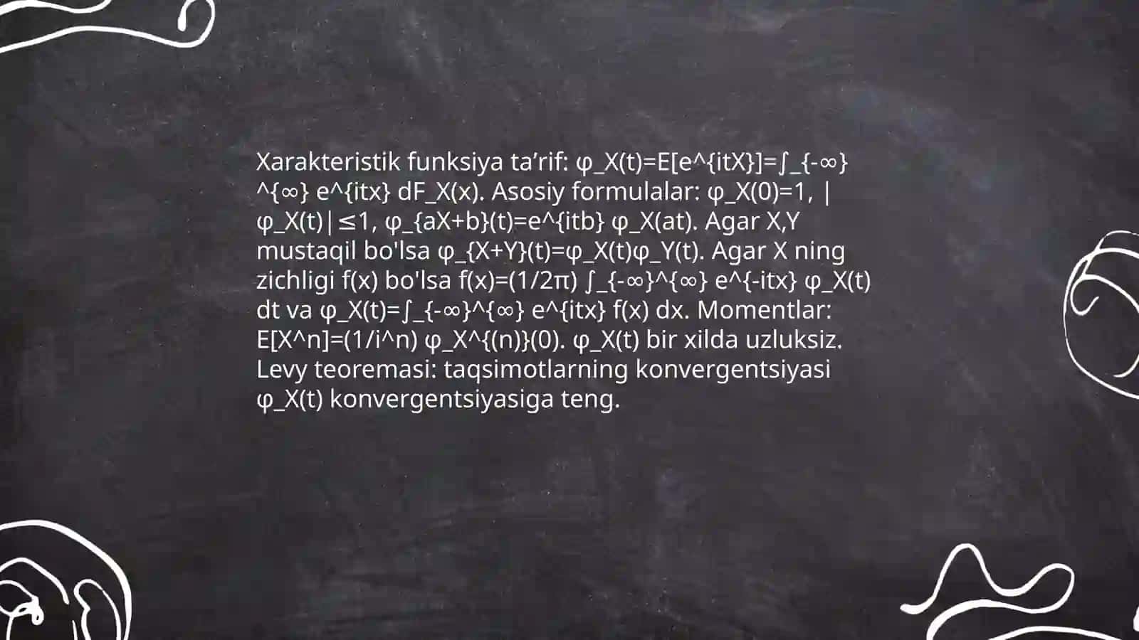 Xarakteristik funksiya va xossalari 3