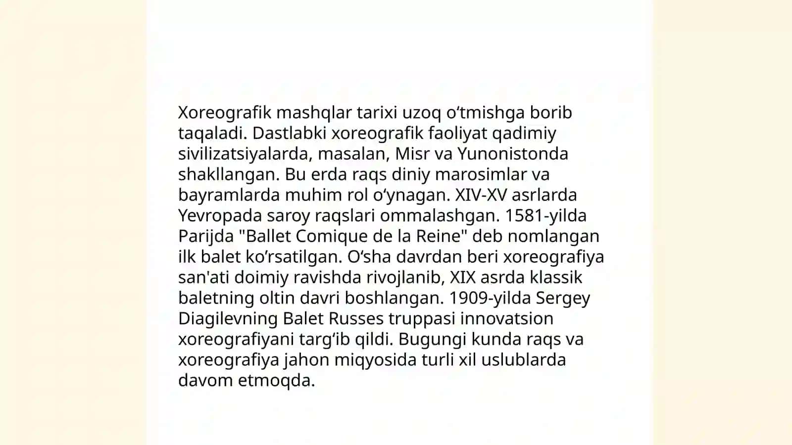 Xoreagrafik mashqlar 3