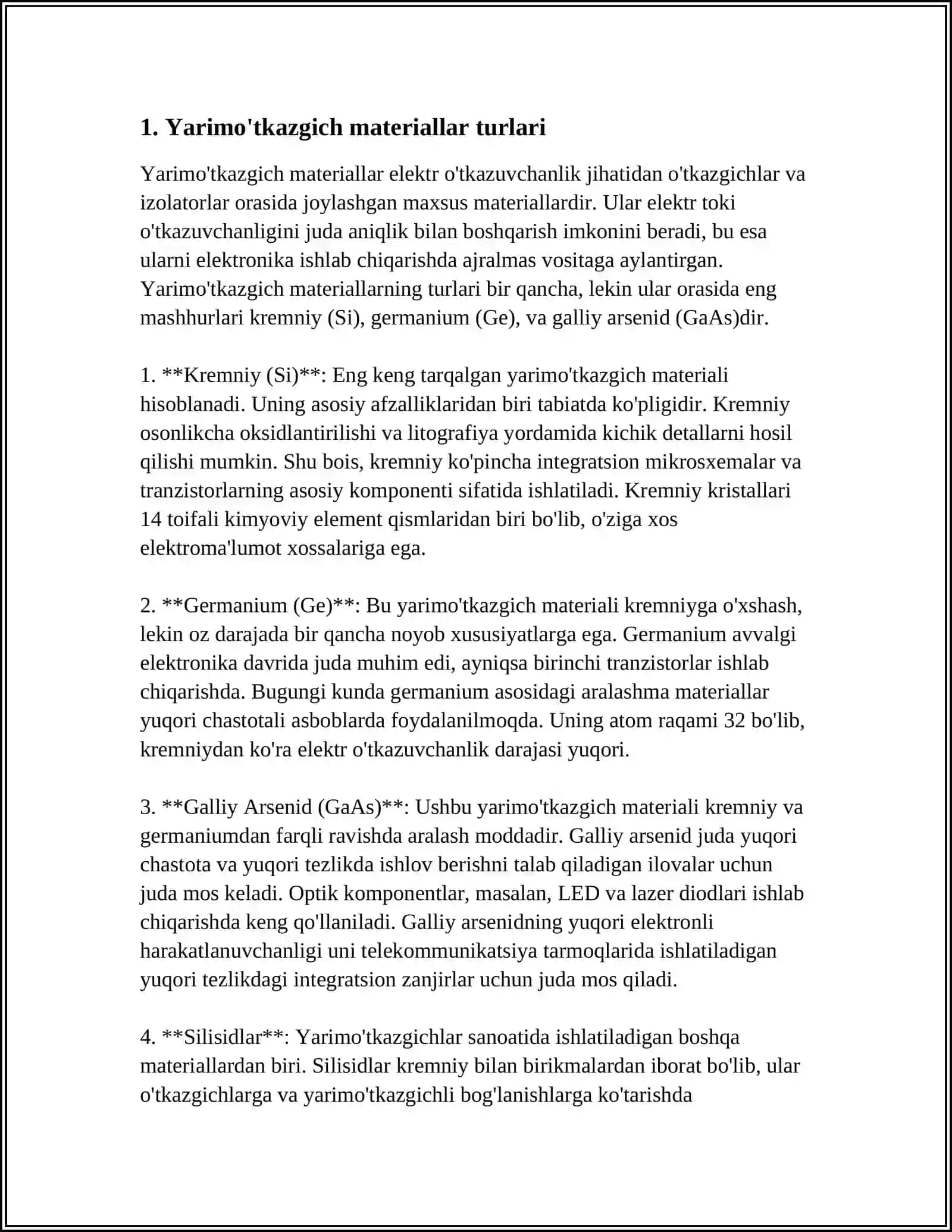 Yarimo‘tkazgich materiallar turlari 3