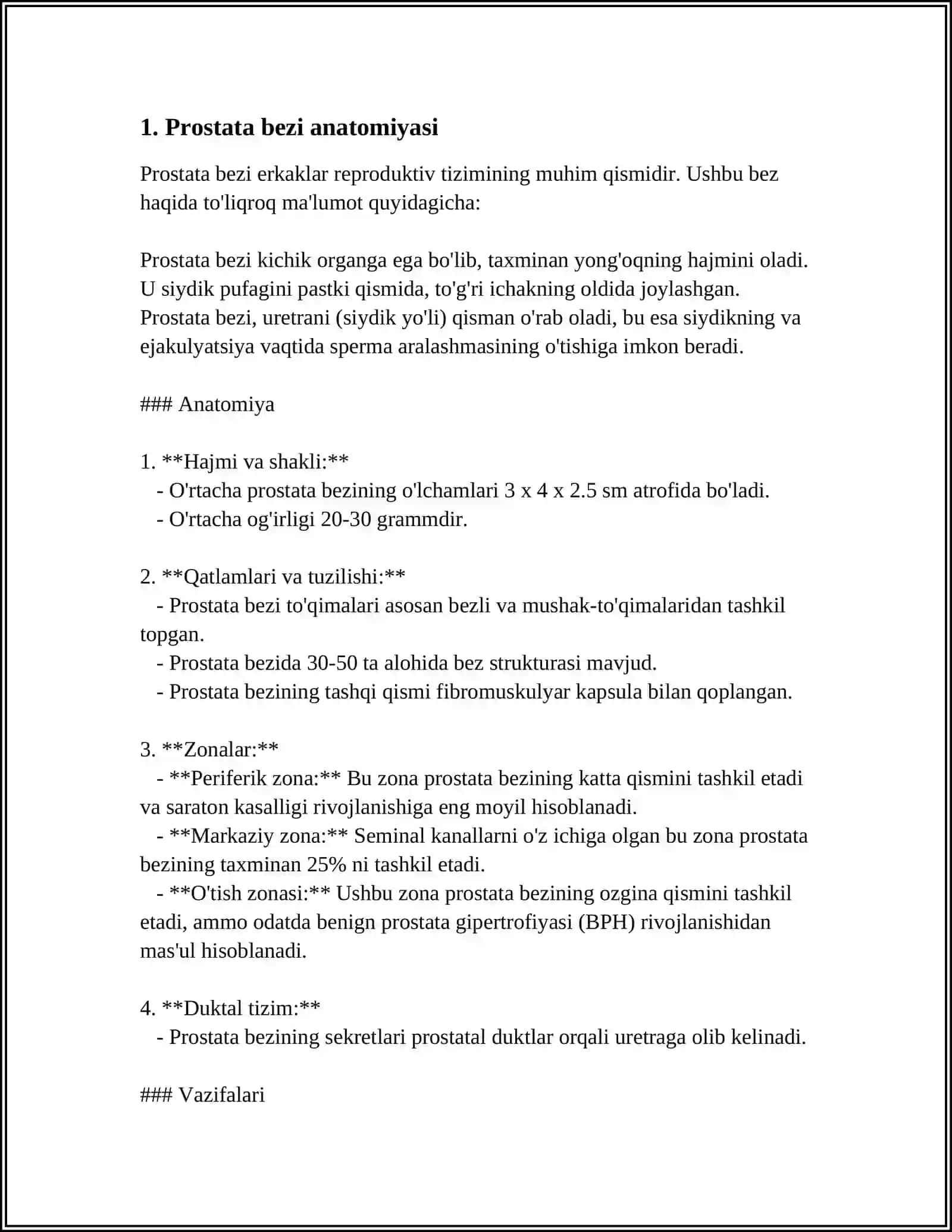PROSTATA BEZI OʻSMALARI 3
