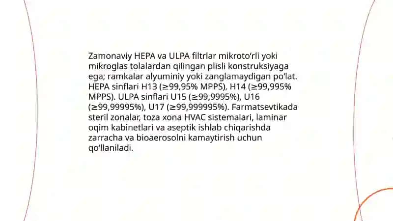 Zamonaviy filtrlar 3