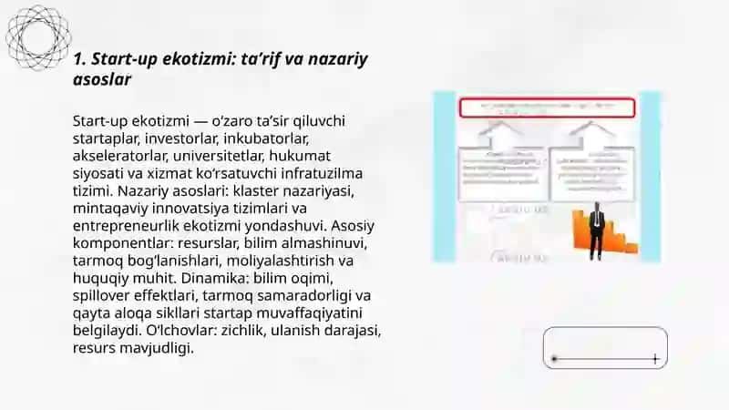 Start-up ekotizmlari va staryaplarning nazariy asoslari 3