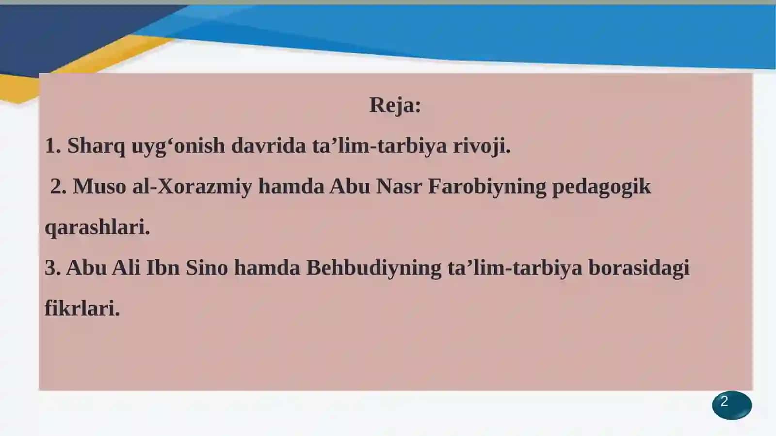 Sharq mutafakkirlarining kasbiy – pedagogik faoliyatinishakllantirishga oid qarashlari 3