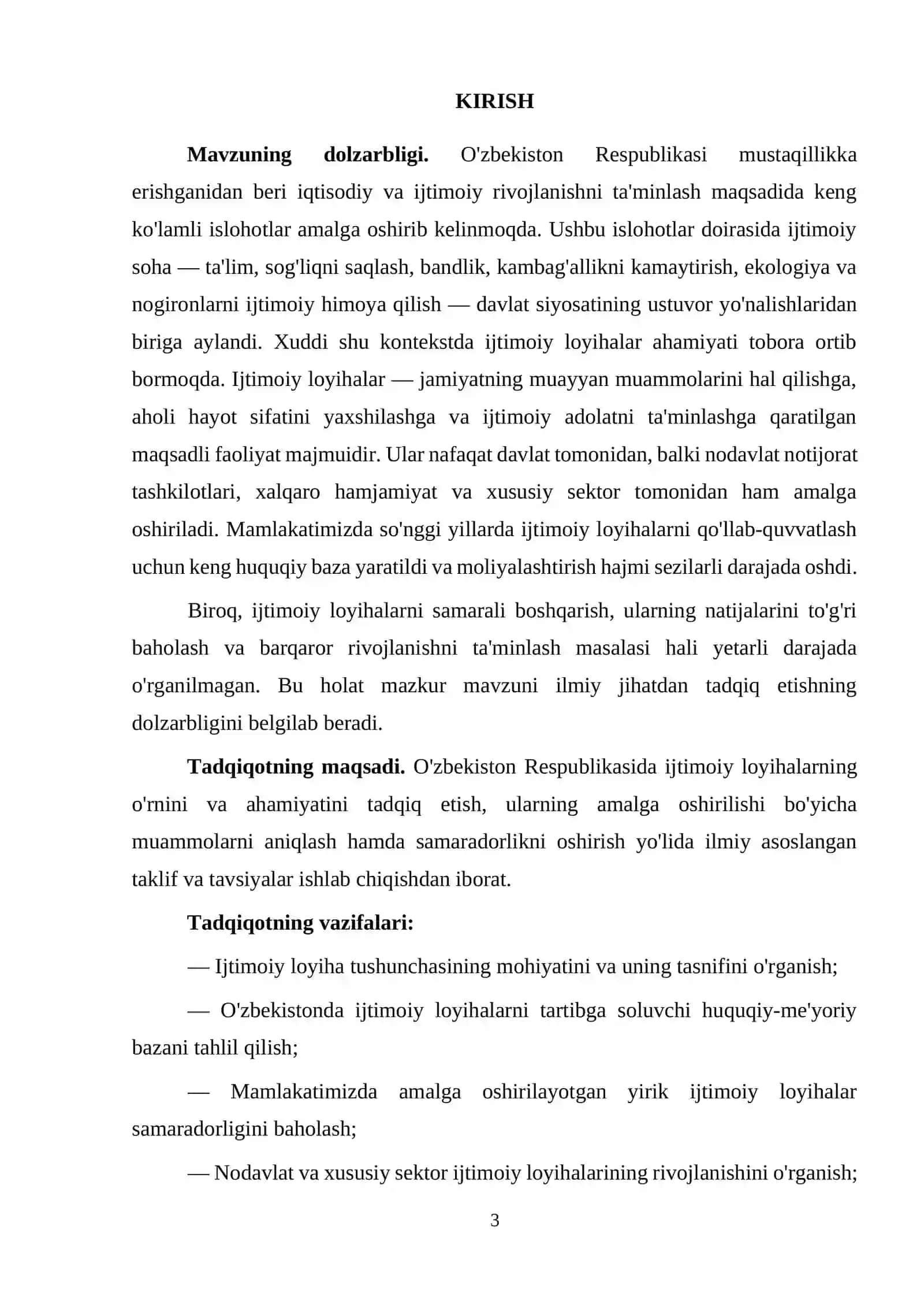 O'zbekiston Respublikasida Ijtimoiy Loyihalarning O'rni va Ahamiyati 3