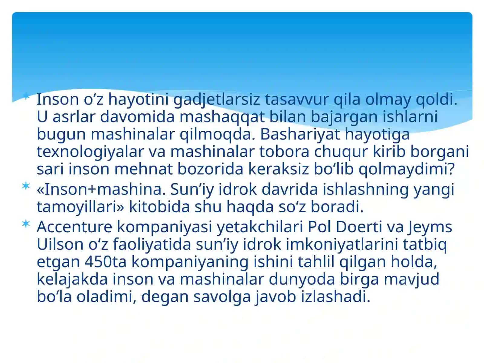 Inson va mashina hamkorligi 3
