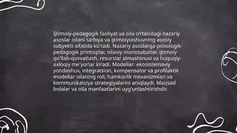 Ijtimoiy-pedagogik faoliyatining oila bilan o'zaro ta'siri 3