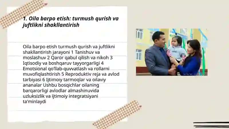 Oilaning hayotiy sikli va avlodlar almashinuvi 3