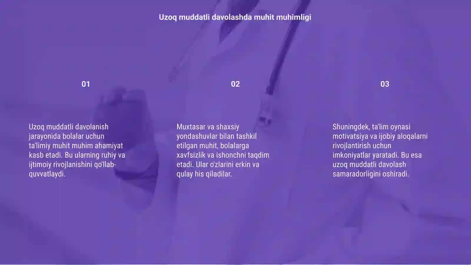 Bolalar uchun uzoq muddatli davolashda ta'limiy muhitni yaratish 3