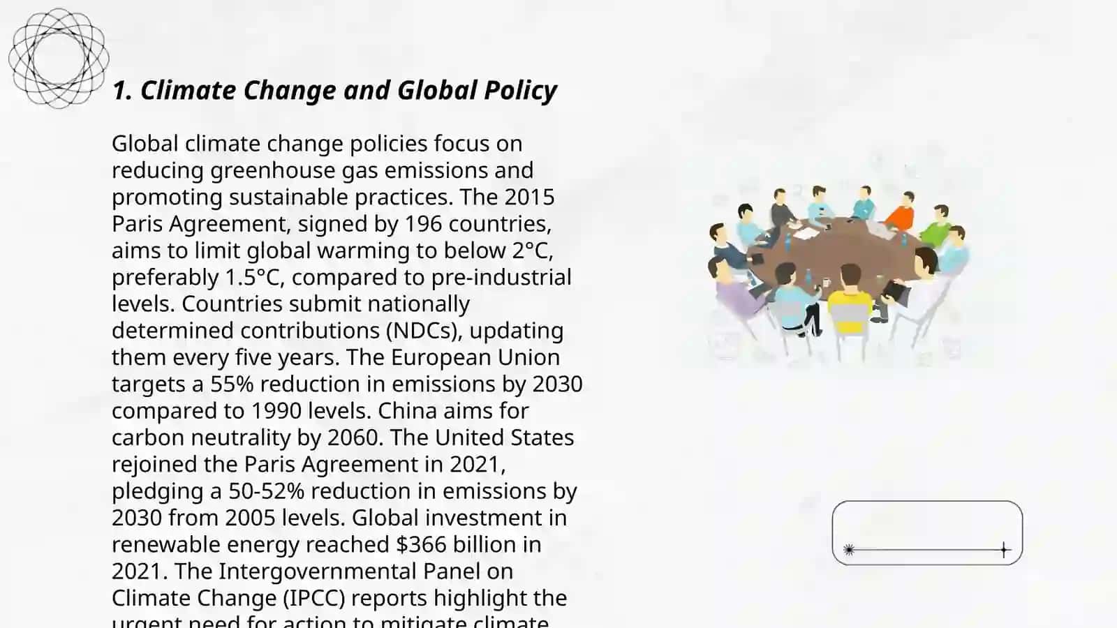 Climate Change and Global Policy 3