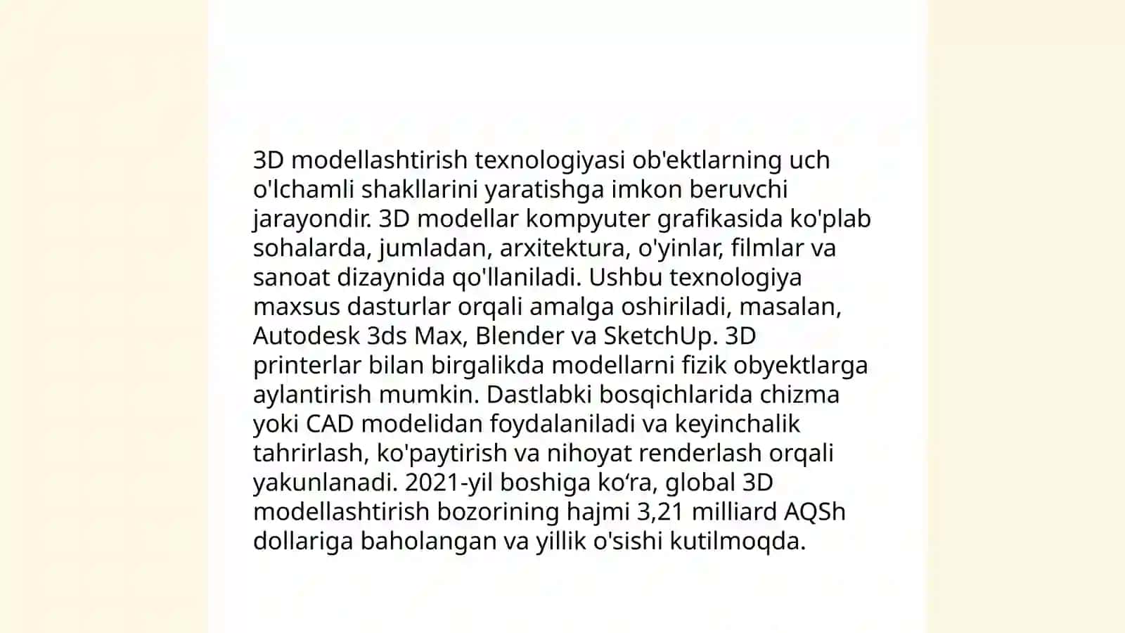 Kartalarni jihozlashda kompyuter grafikasi 3