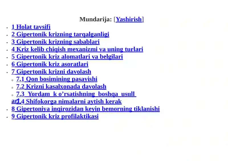 GIPERTONIKKRIZ—SABABLARI,BELGILARI,DAVOLASH 3