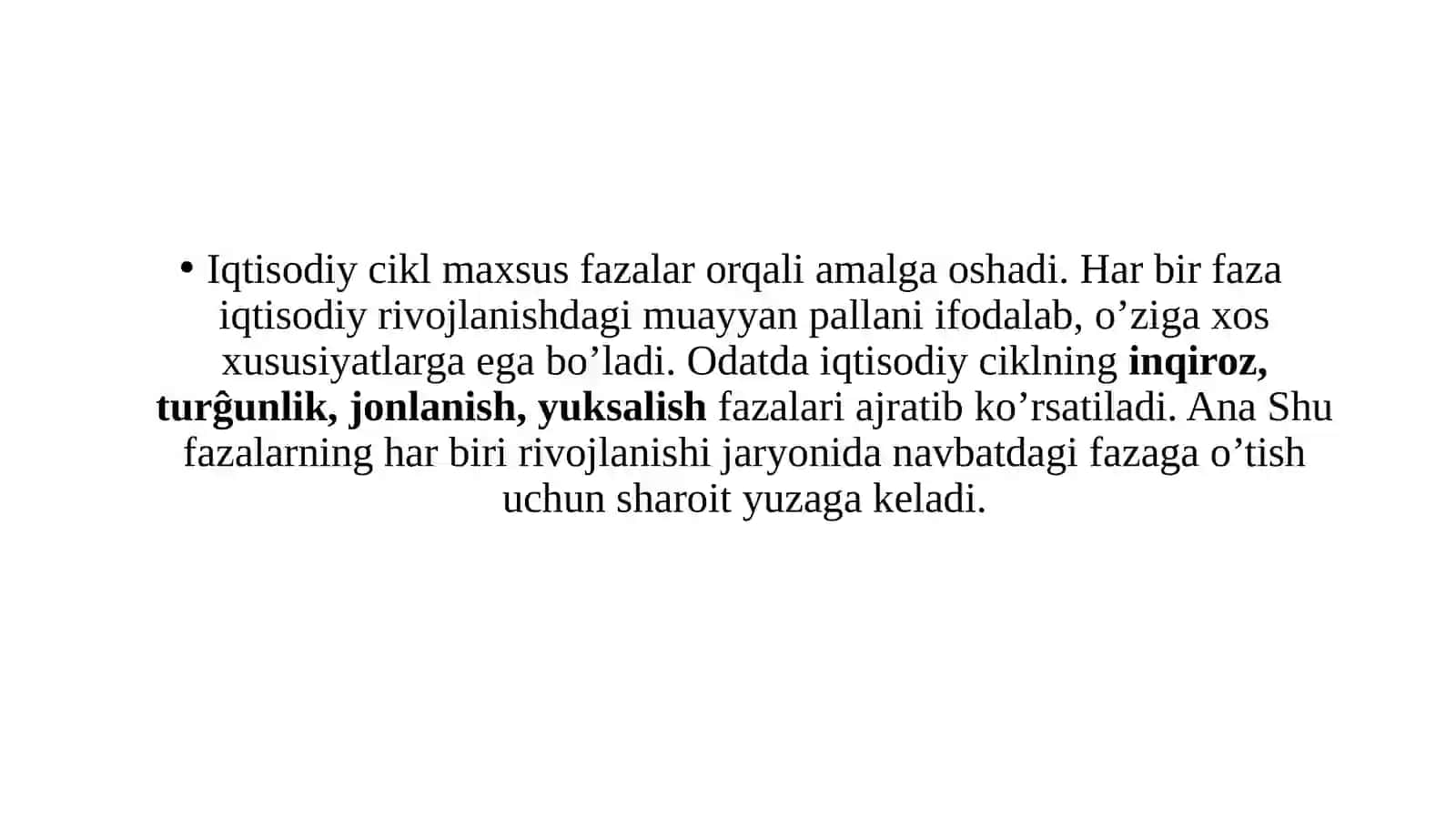 Iqtisodiyotning siklligi va makroiqtisodiy beqarorlik 3