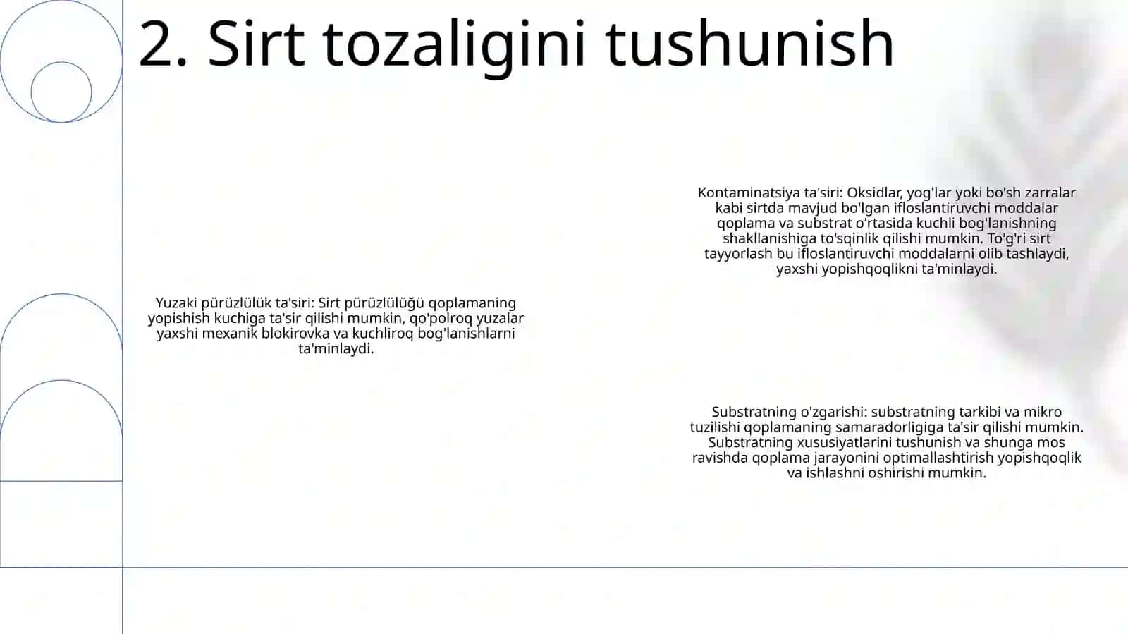 Yuza Tozaligini Mexanik Ishlov Berishga Tasiri 3