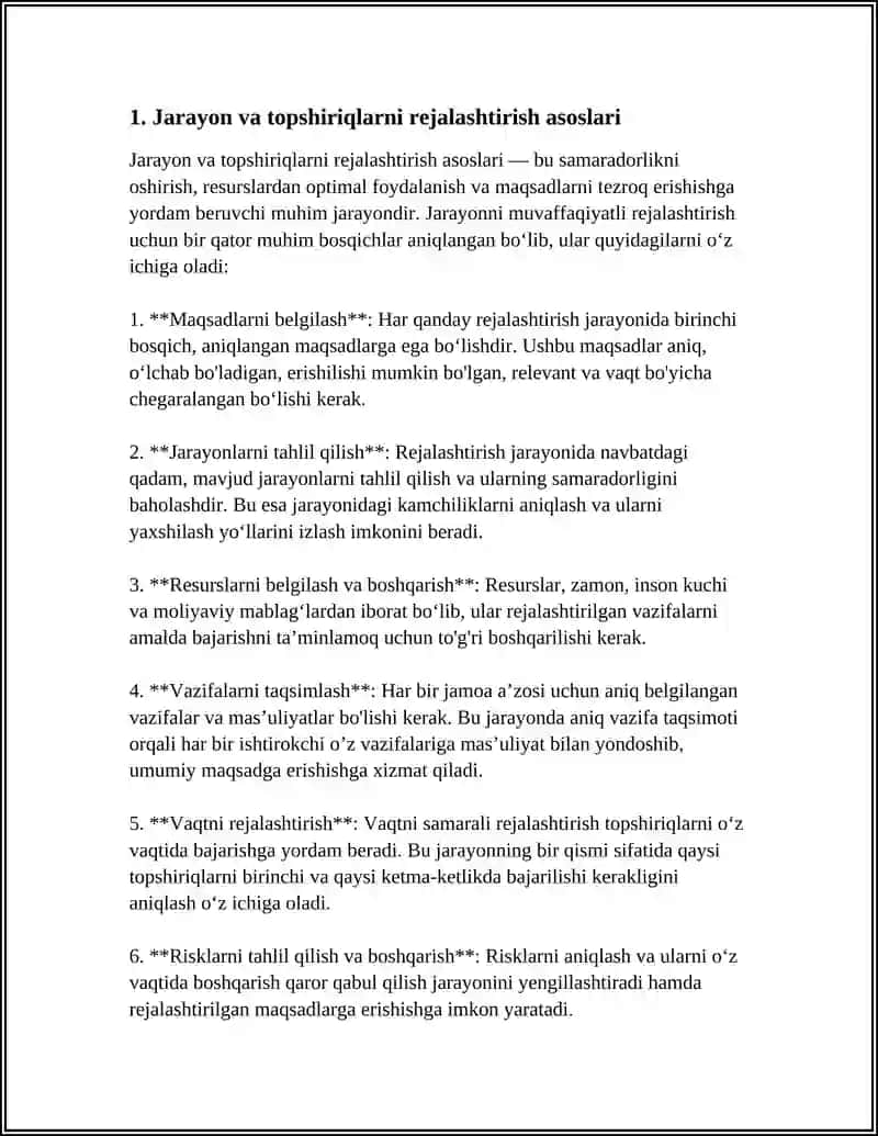 JARAYON VA TOPSHIRIQLARNI REJALASHTIRISH VA DISPECHERLASH 3