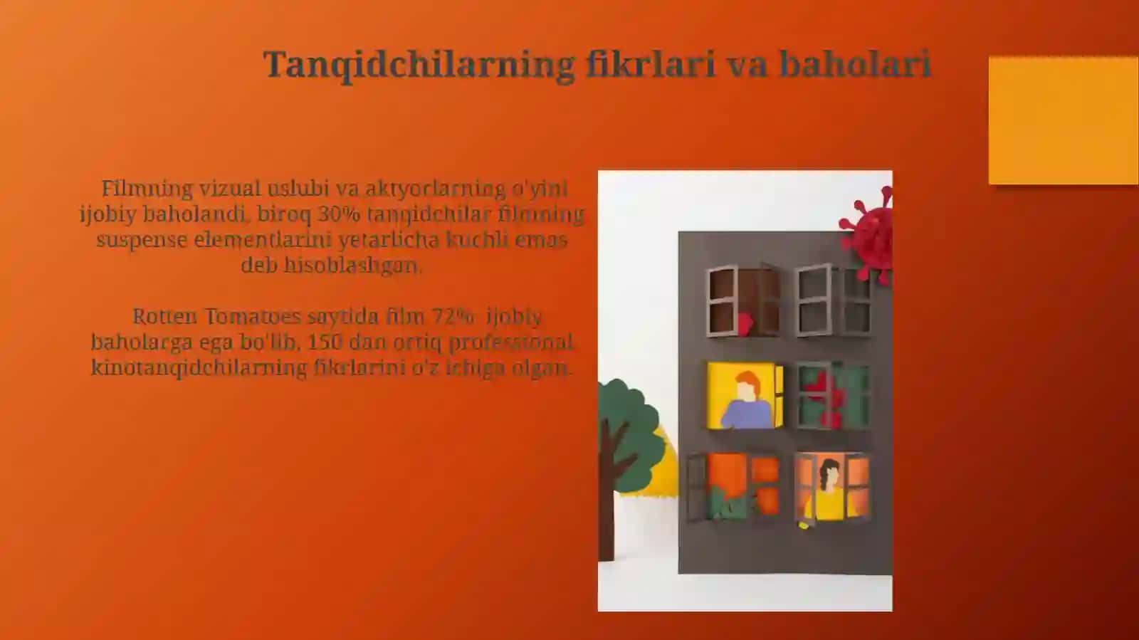 Qo'shnining derazasi: Umumiy nuqtai 3