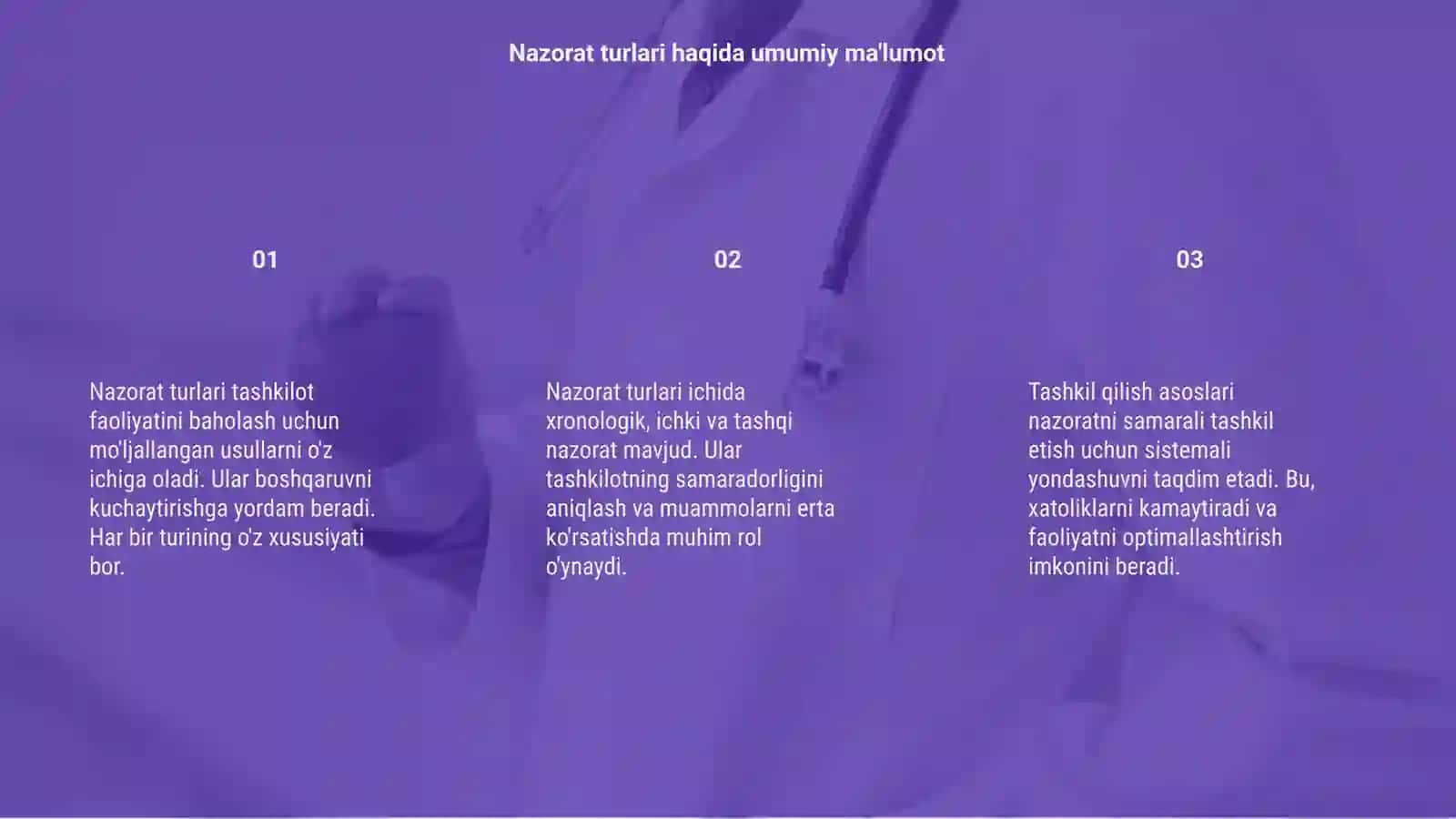 Nazorat turlari va uni tashkil qilish asoslari 3
