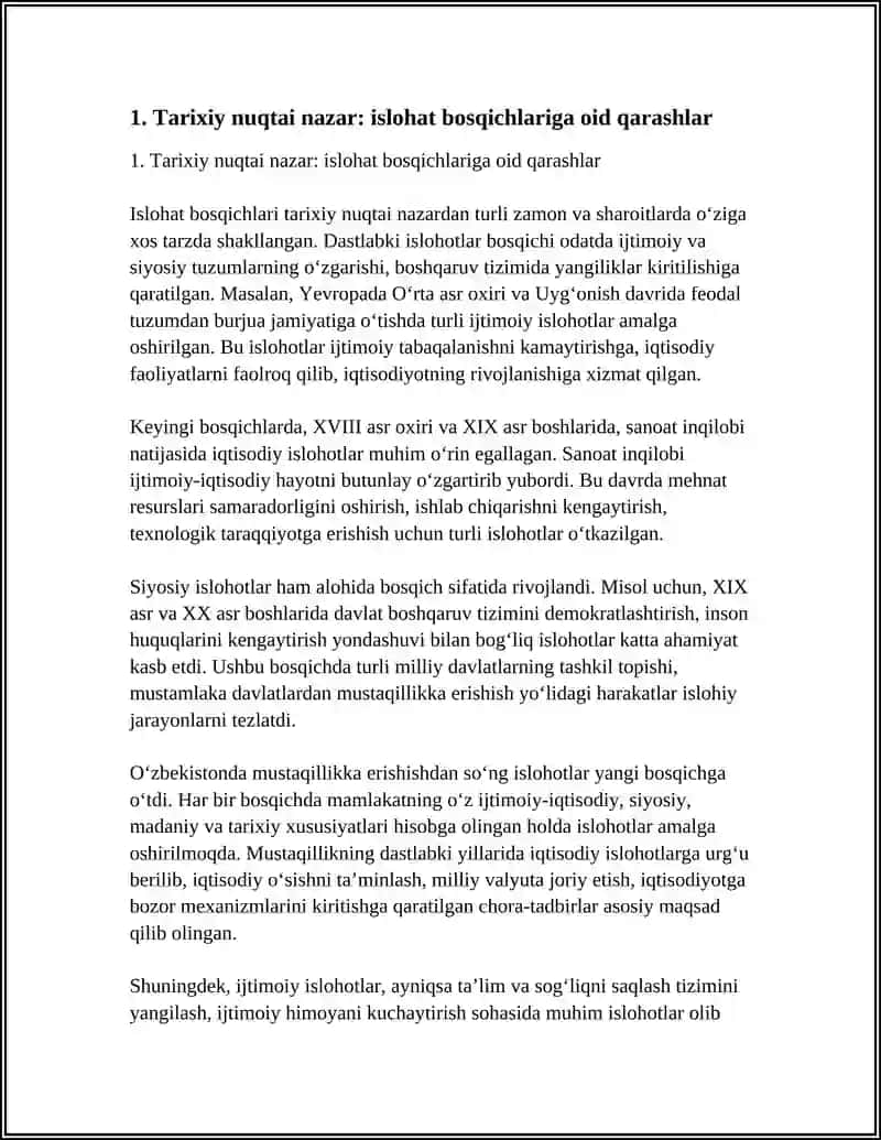 ISLOHAT BOSQICHLARIGA OID QARASHLAR MAVJUD 3