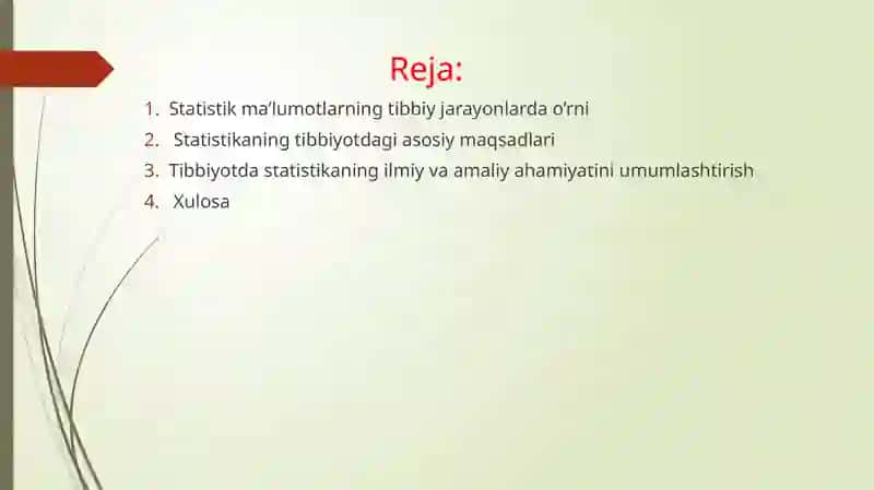 Statistik Tadqiqotlar natijalarini baholash 3