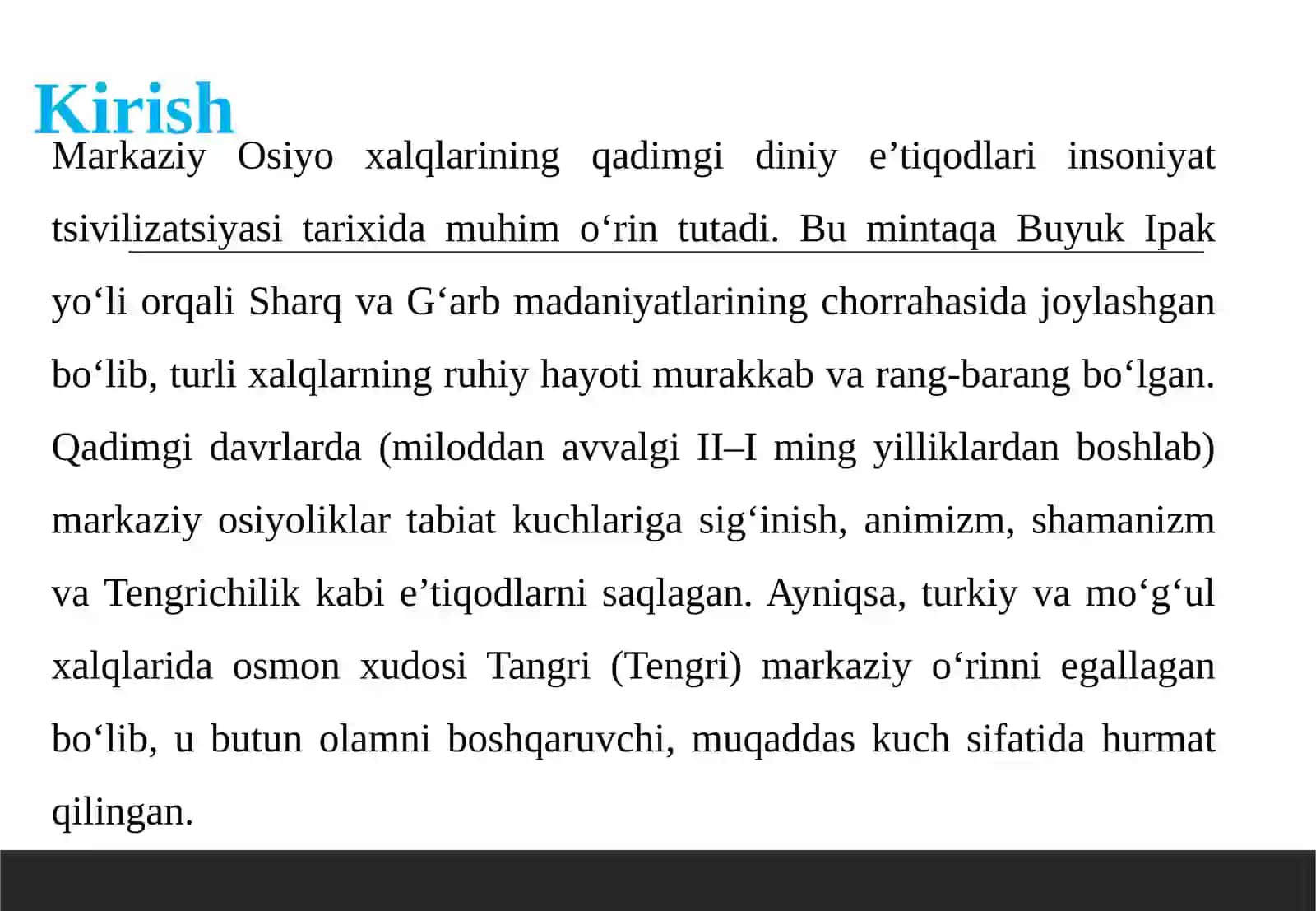 Markaziy Osiyo xalqlarining qadimgi diiniye'tiqodlari 3