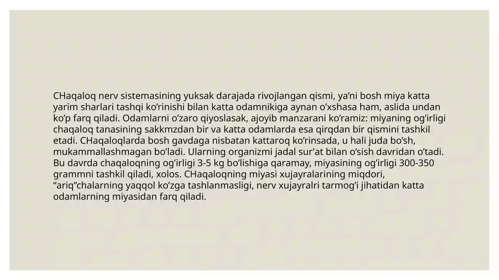 GO‘DAKLIK DAVRI 3