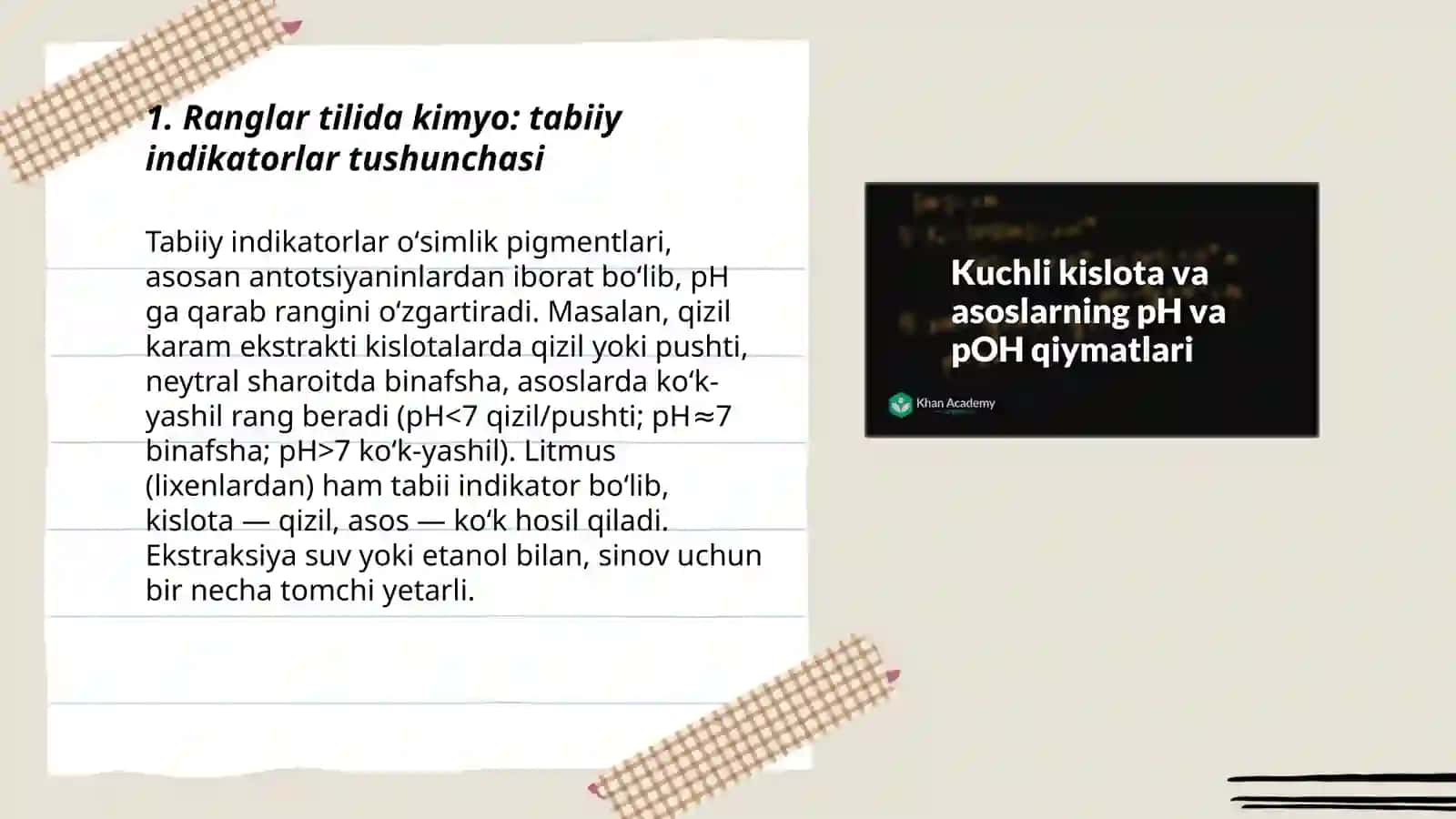Ranglar tilida kimyo: tabiiy indikatorlar tushunchasi 3
