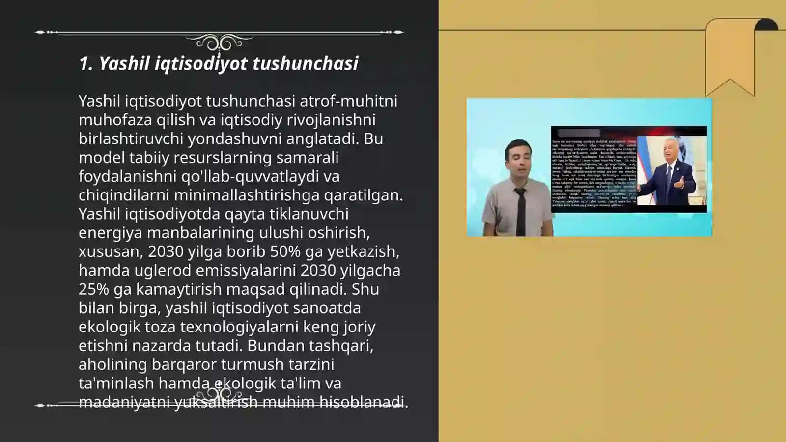 Yashil iqtisodiyotga oʻtishning zaruriyati tamoyillari va dastaklatlari 3