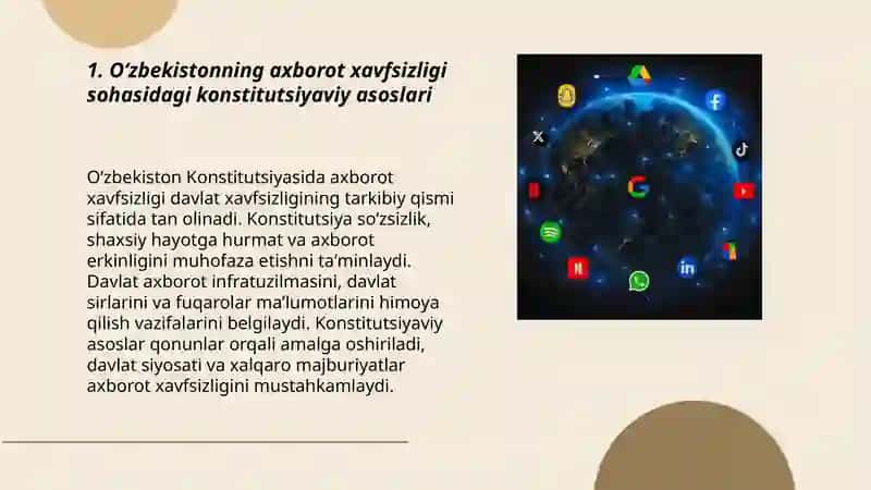 Oʻzbekistonda axborot xavfsizligining ma'naviy va huquqiy asoslari 3