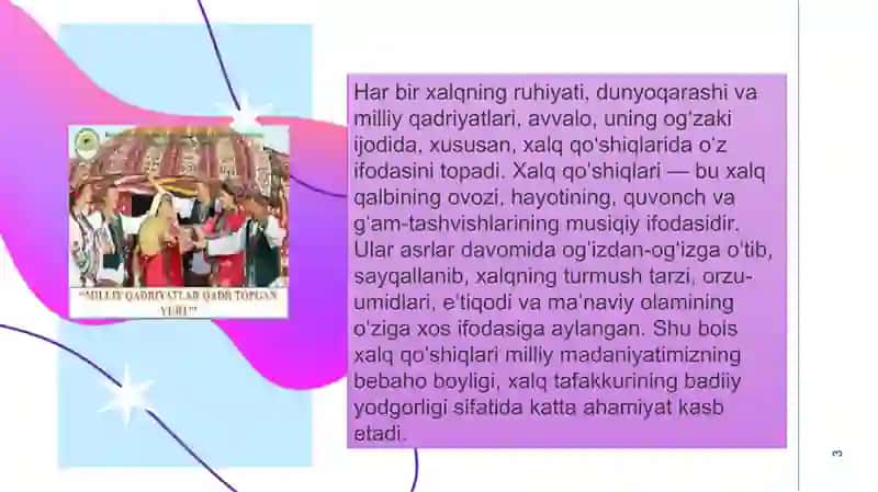 Xalq qo‘shiqlaridagi timsollar 3
