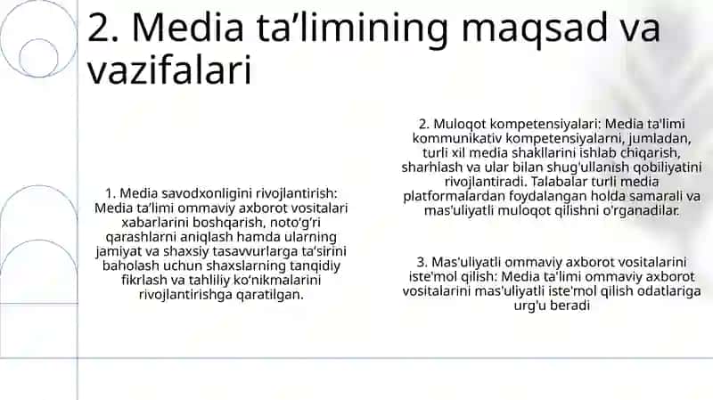 Media TaʼLimning Asosiy Tushunchalari Va Tayanch Iboralar 3