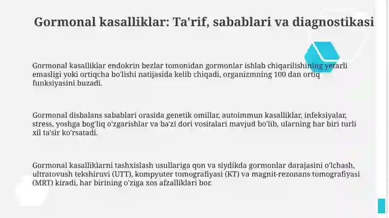 Garmonal o‘zgarishlar sababidan kelib chiquvchi kasalliklar 3