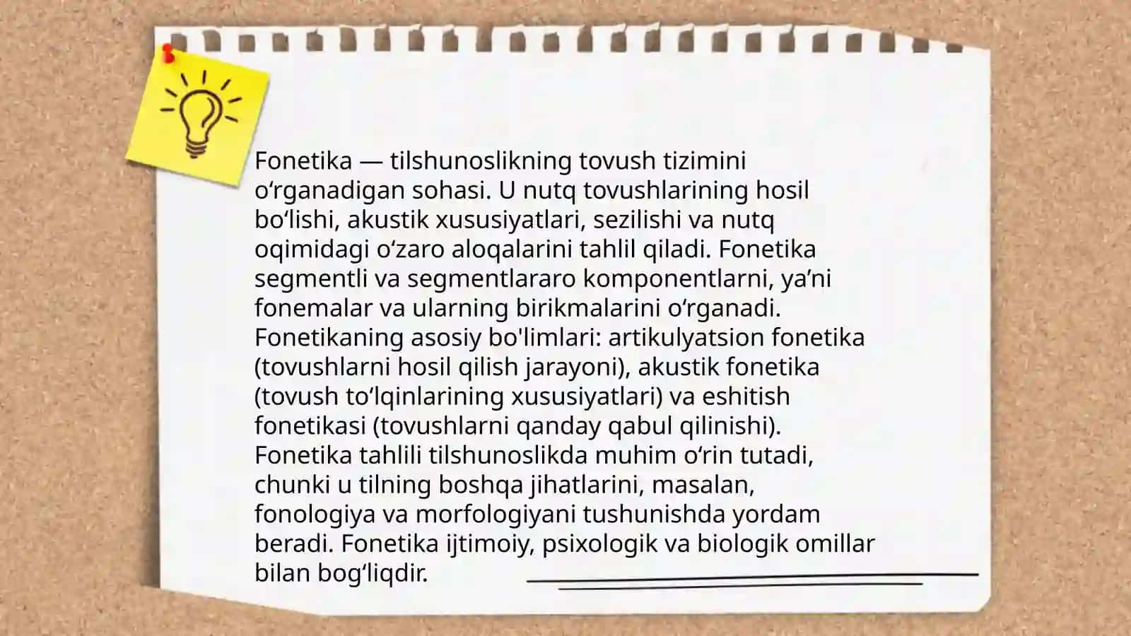 Fonetika.Nutq tovushlari tasnifi.Bòģin 3