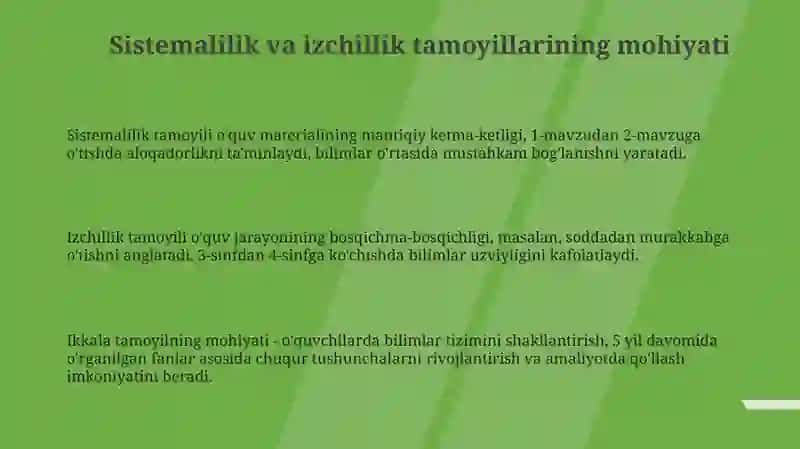 Sistemalilik va Izchillik 3
