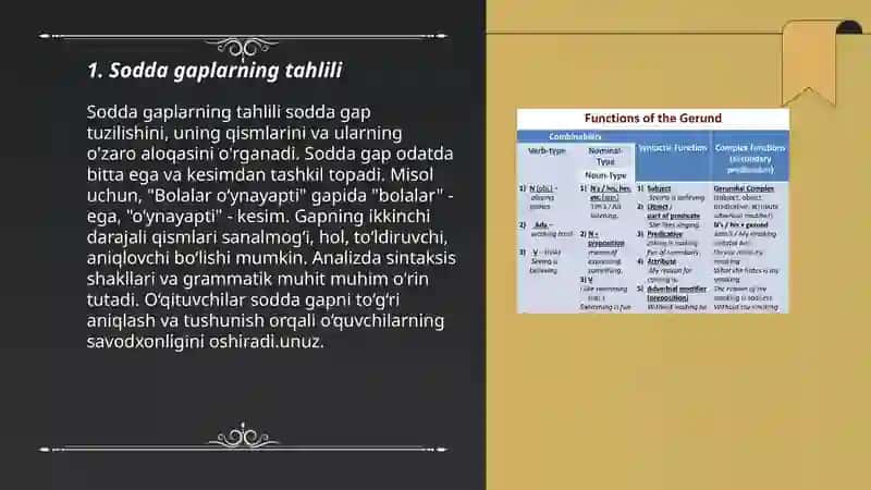 Ona tili fanidan sintaktik tahlil namunasi 3
