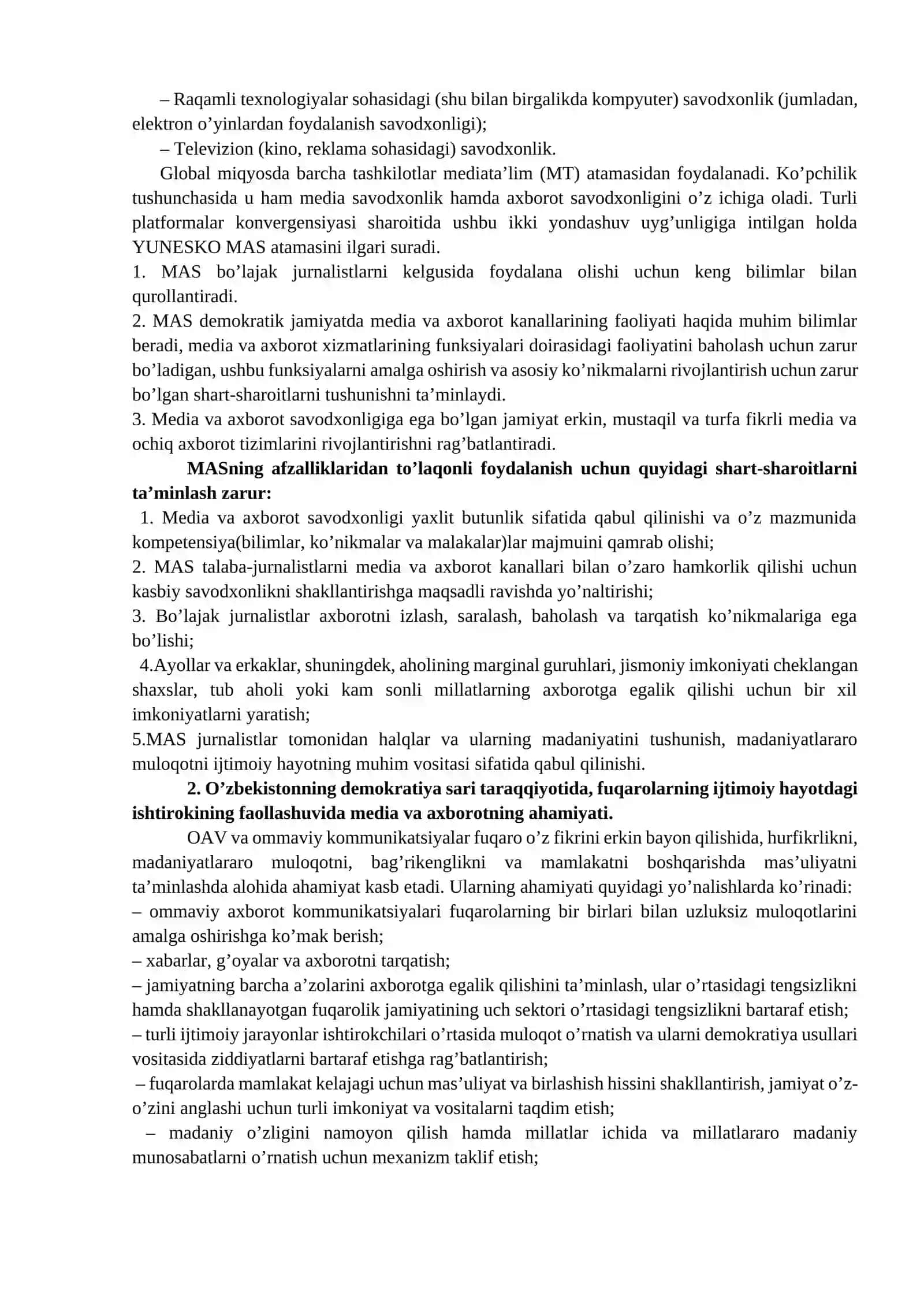 MEDIA SAVODXONLIK VA AXBOROT MADANIYATI EVOLYUTSIYASI HAMDA JAMIYATDAGI AHAMIYATI 3