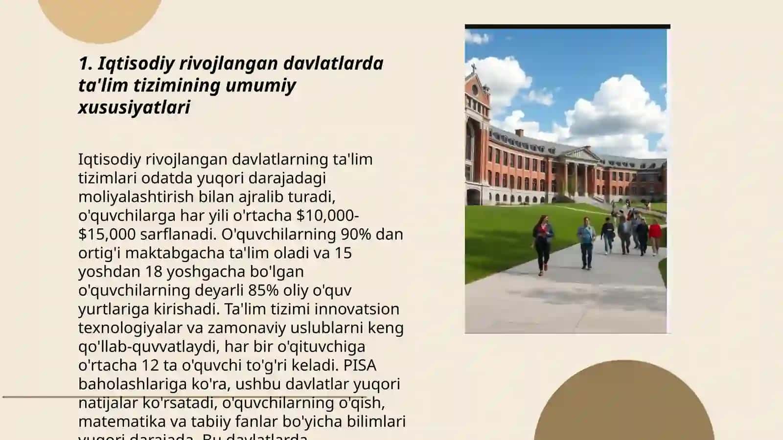 Iqtisodiy rivojlangan davlatlarda ta'lim tizimi 3