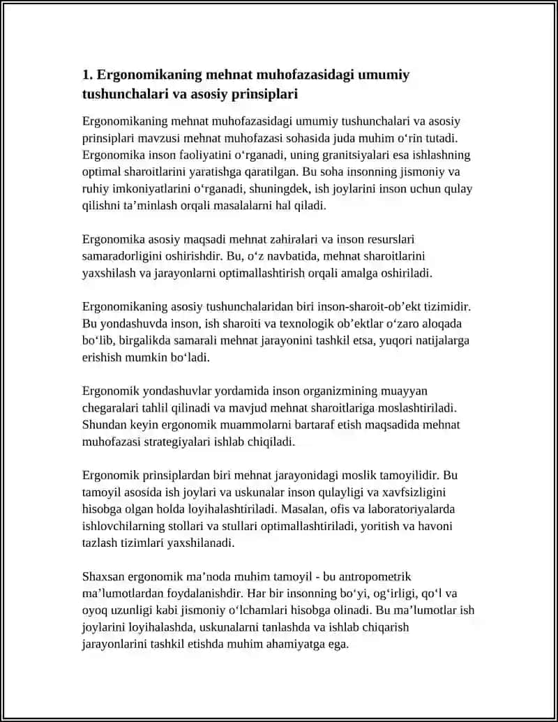 MEHNAT MUHOFAZASI QILISH DA ERGONOMIKANING AHAMIYATI 3