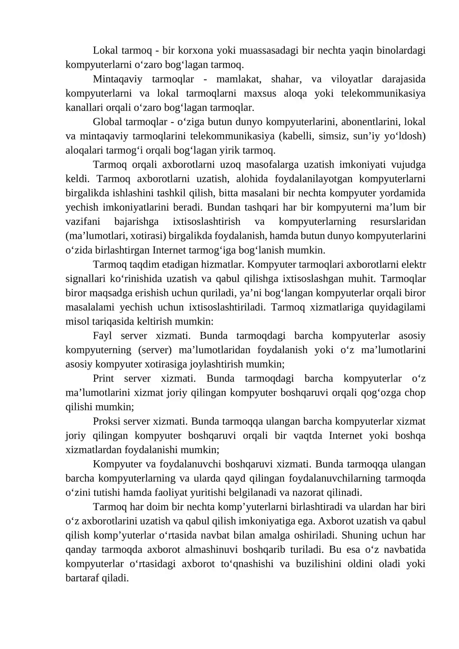 Kompyuter tarmoqlarining rivojlanish bosqichlari 3