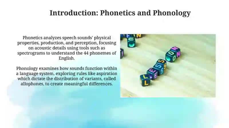 Theme: phonetic and phonological levels of English and native languages 3