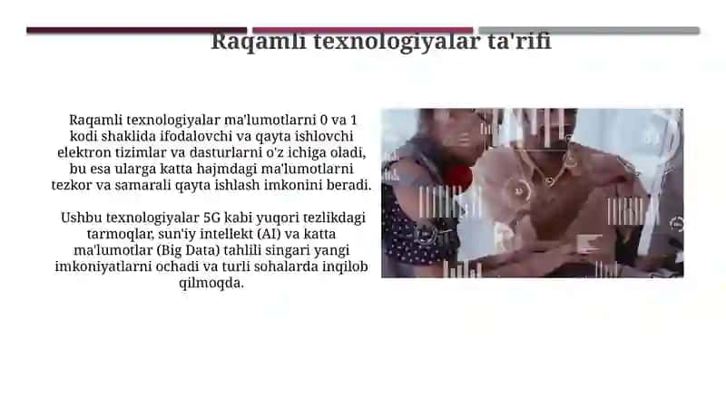 Raqamli texnologiyalar va ularning rivojlanish tendesiyalari 3