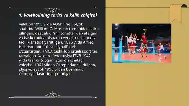 Valeboll sport turi haqida 3