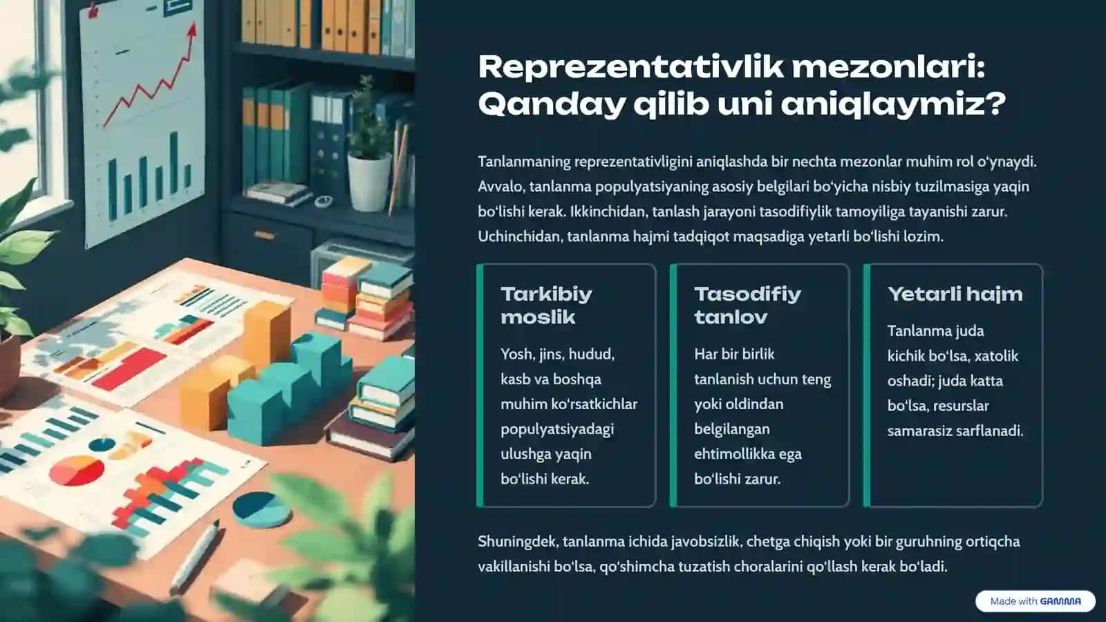Ta’limlanma ming reprezentativligi va uni hosil qilish usullari 3