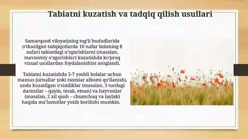 Tabiatshunoslikni Tashkil Etish 3
