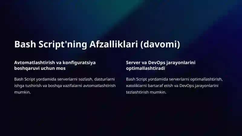 Bash Script - DevOps uchun Kirish 3