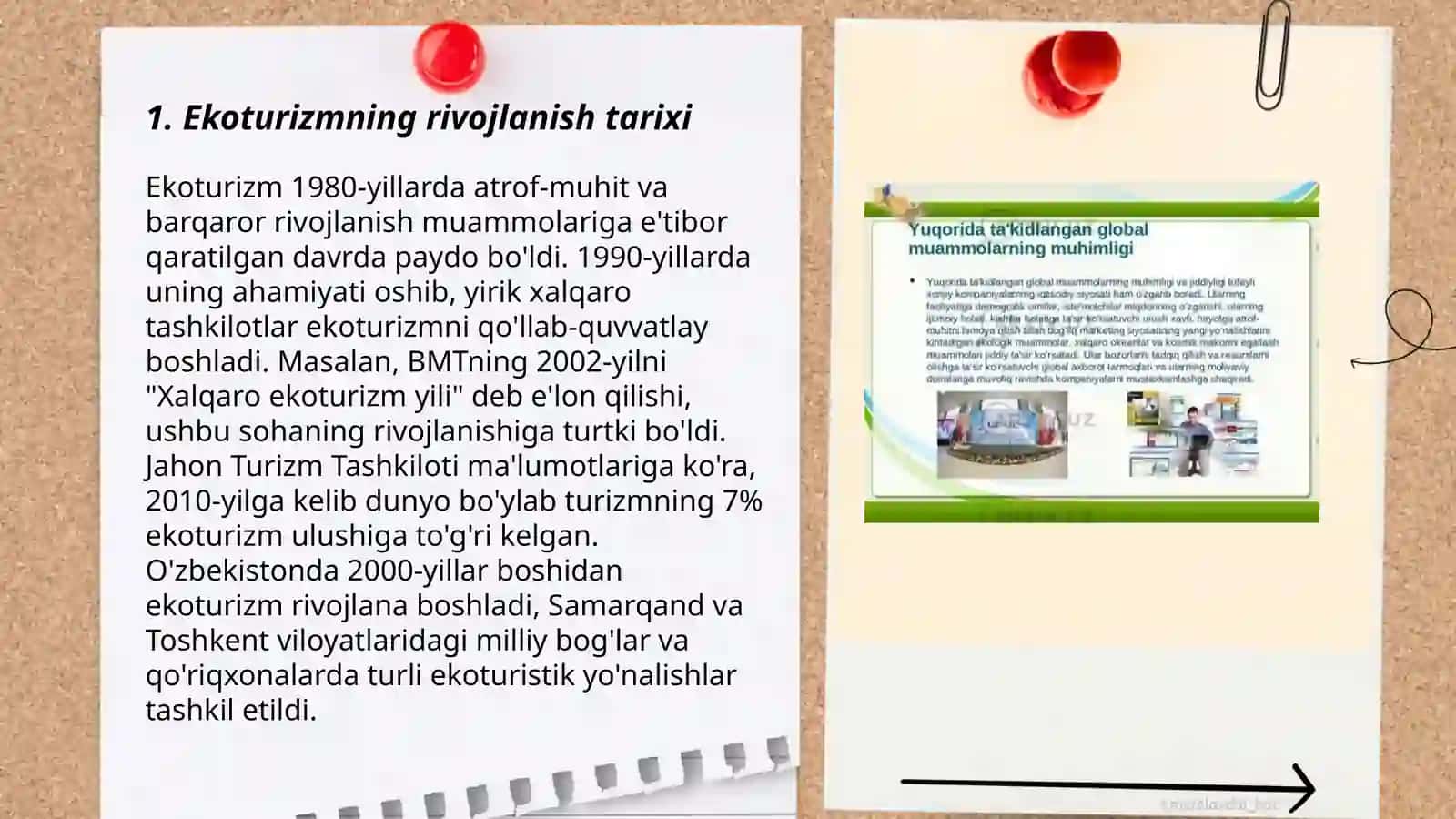 Ekotizim xizmatining holati va muammolari 3
