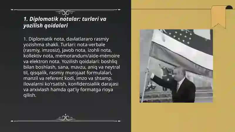 Diplomatik va tijorat yozishmalari 3