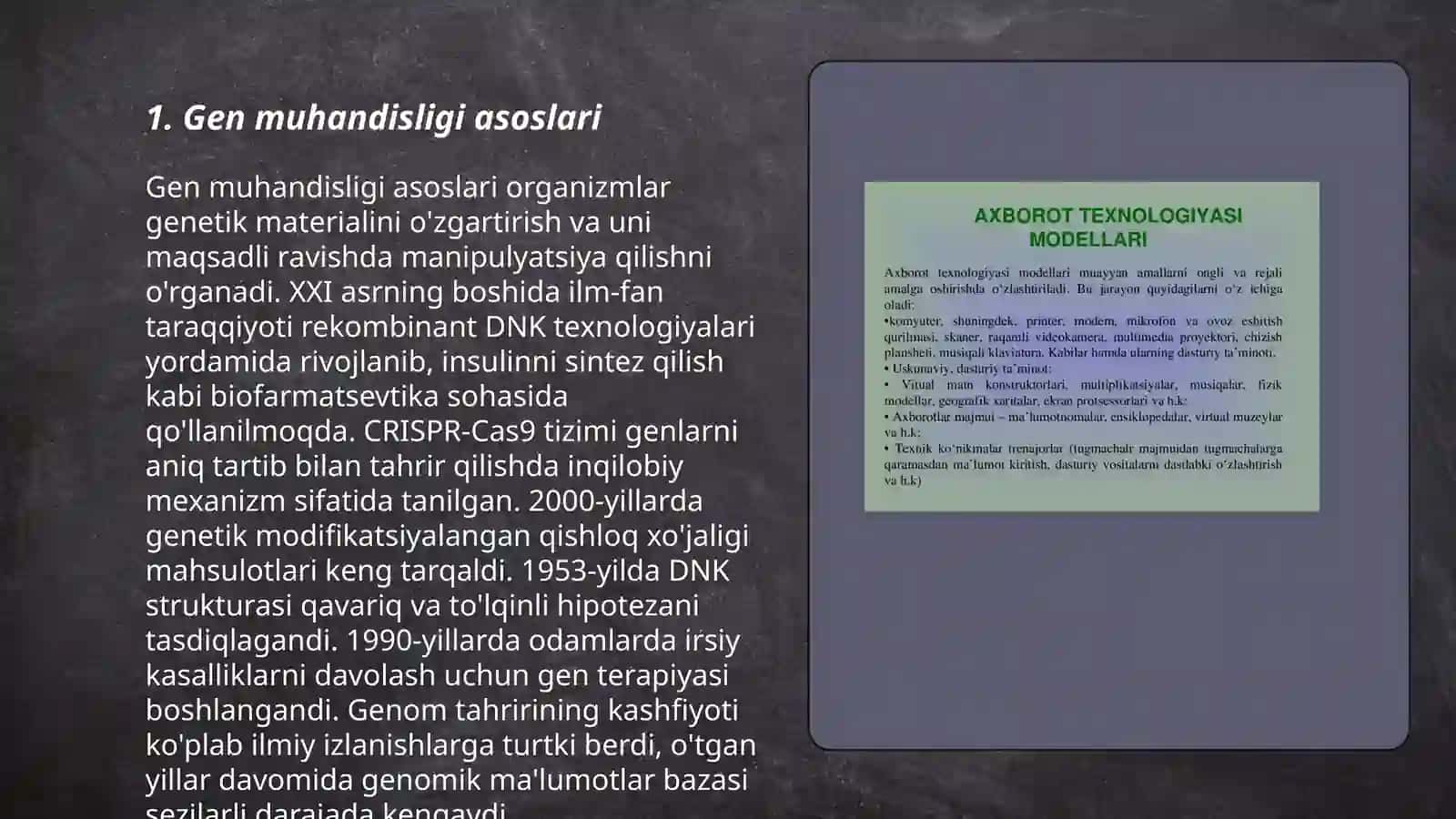 Gen muhandusligi yordamida noyob oqsillarni olish 3