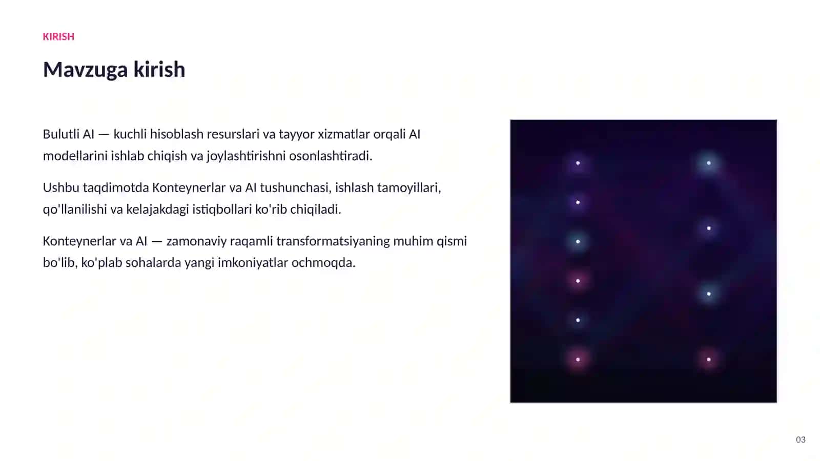 Konteynerlar va AI 3
