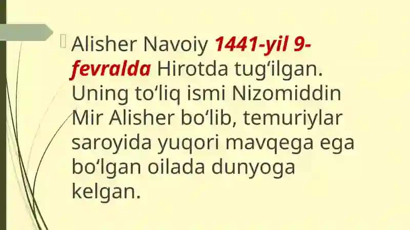 ALISHER NAVOIY 3